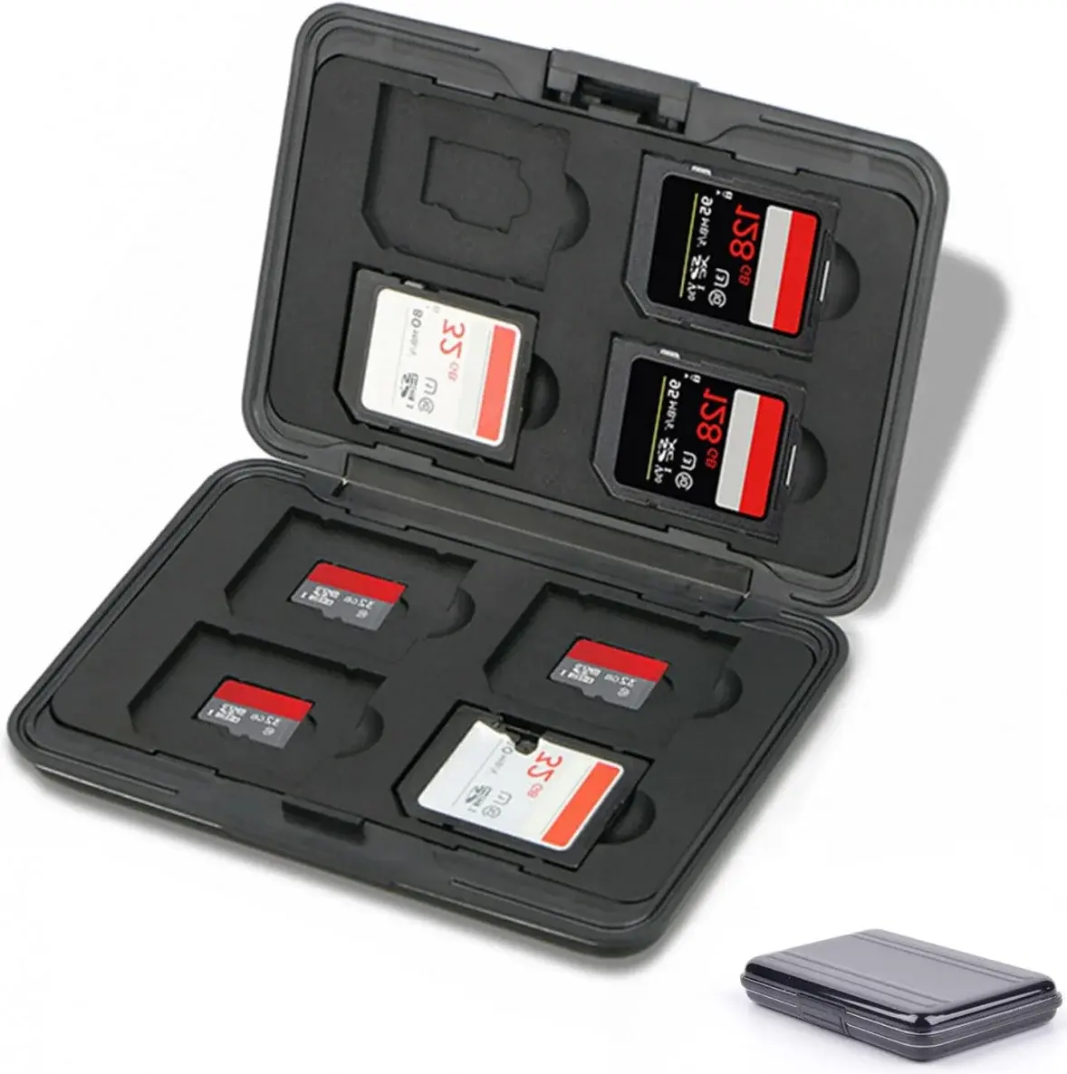 Geheugenkaart en SD Kaart Doosje Organizer voor 8 stuks afbeelding 9