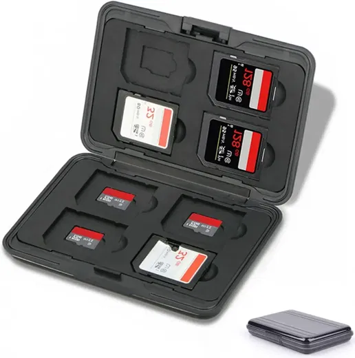 Geheugenkaart en SD Kaart Doosje Organizer voor 8 stuks afbeelding 9