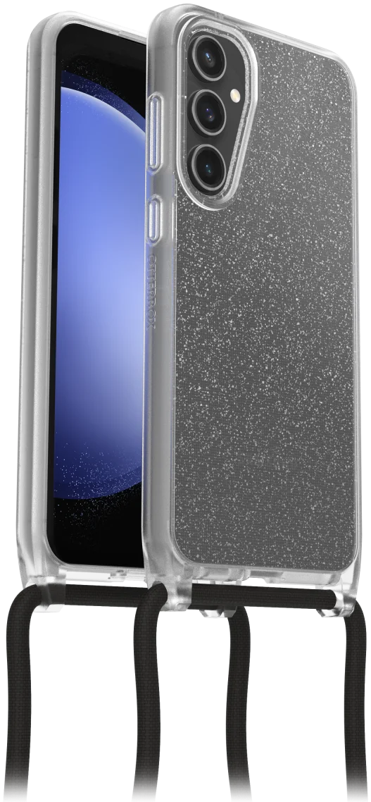 OtterBox React Necklace Samsung S23 FE Hoesje met Koord Glitter Clear afbeelding 1