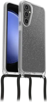 OtterBox React Necklace Samsung S23 FE Hoesje met Koord Glitter Clear