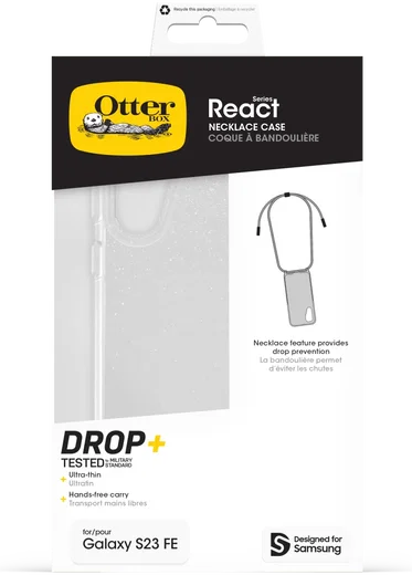 OtterBox React Necklace Samsung S23 FE Hoesje met Koord Glitter Clear afbeelding 7