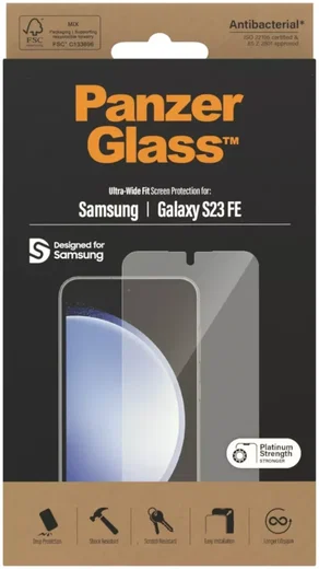 PanzerGlass Ultra-Wide Samsung Galaxy S23 FE Screen Protector afbeelding 3