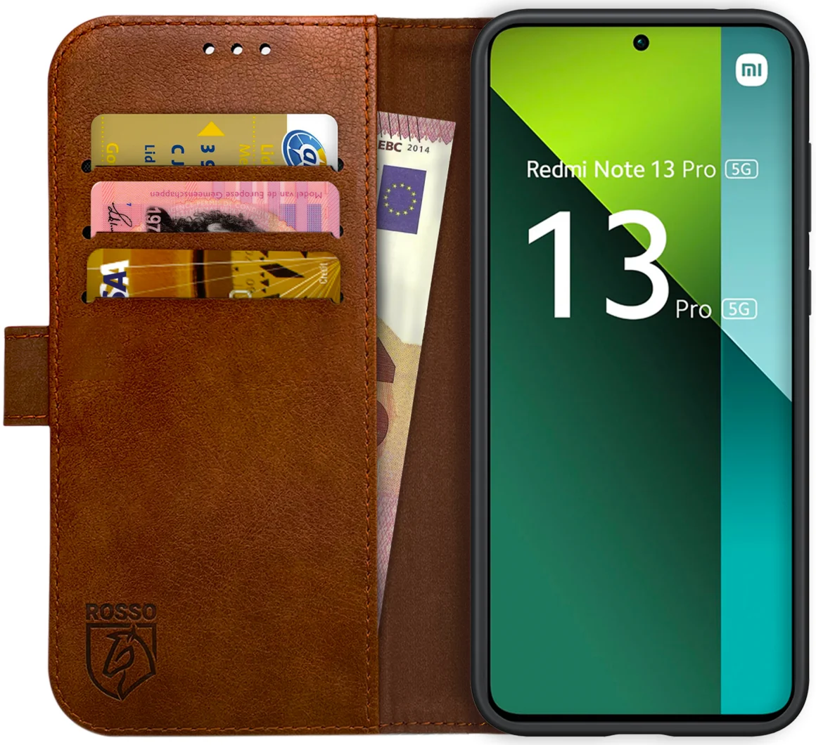 Rosso Element Xiaomi Redmi Note 13 Pro 5G / Poco X6 Hoesje Bruin afbeelding 1