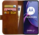 Rosso Element Motorola Moto G84 Hoesje Book Case Wallet Bruin