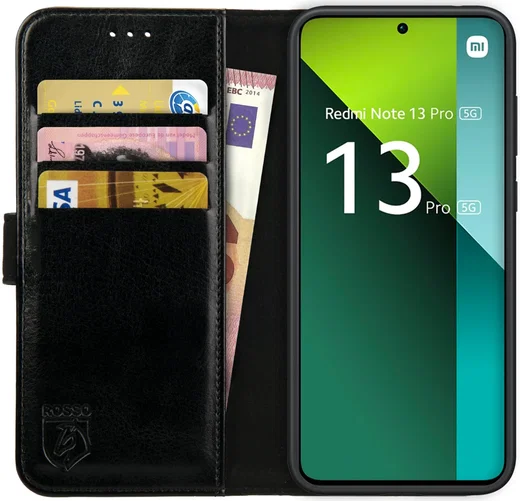 Rosso Element Xiaomi Redmi Note 13 Pro 5G / Poco X6 Hoesje Zwart afbeelding 1