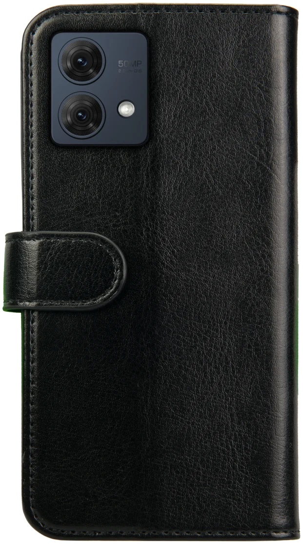 Rosso Element Motorola Moto G84 Hoesje Book Case Wallet Zwart afbeelding 2