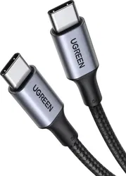 UGREEN 5A Gevlochten USB-C naar USB-C Kabel 100W Fast Charge 2M Zwart afbeelding