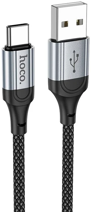 Hoco X102 3A Fast Charge USB naar USB-C Laadkabel 1M Zwart afbeelding 1