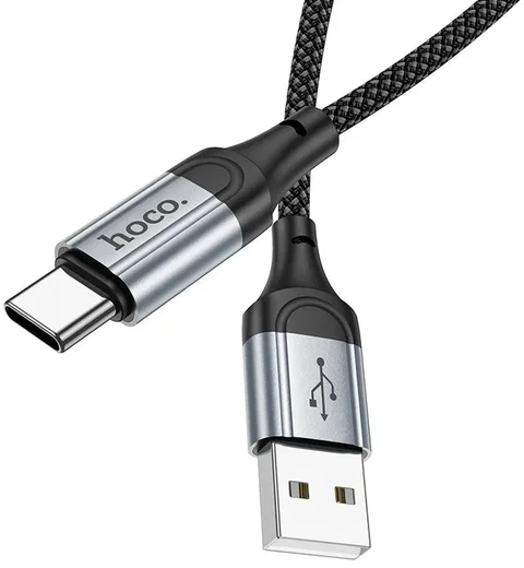 Hoco X102 3A Fast Charge USB naar USB-C Laadkabel 1M Zwart afbeelding 2