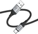 Hoco X102 3A Fast Charge USB naar USB-C Laadkabel 1M Zwart afbeelding 4