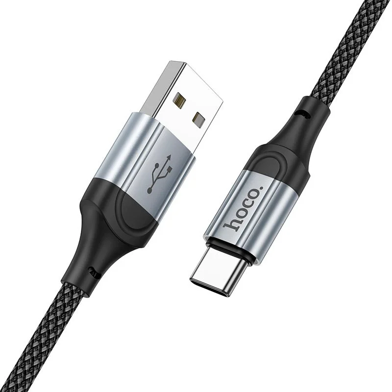 Hoco X102 3A Fast Charge USB naar USB-C Laadkabel 1M Zwart afbeelding 5