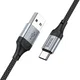 Hoco X102 3A Fast Charge USB naar USB-C Laadkabel 1M Zwart afbeelding 5