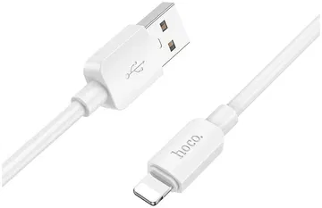 Hoco X96 2.4A Fast Charge USB naar Lightning Laadkabel 1M Wit