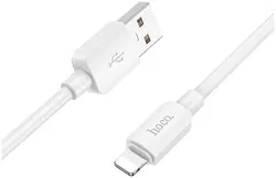Hoco X96 2.4A Fast Charge USB naar Lightning Laadkabel 1M Wit afbeelding