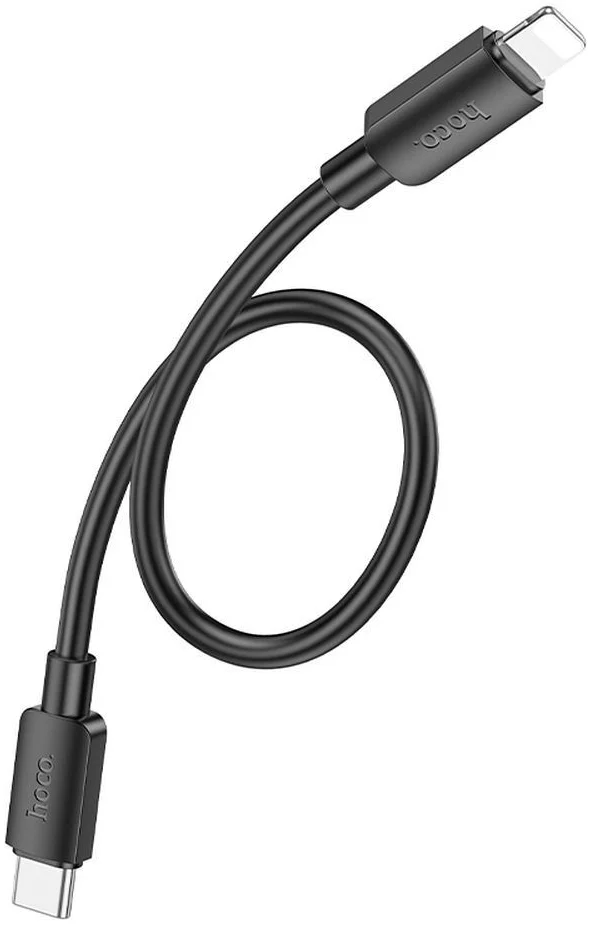Hoco X96 20W Fast Charge PD USB-C naar Lightning Laadkabel 0.25M Zwart afbeelding 1