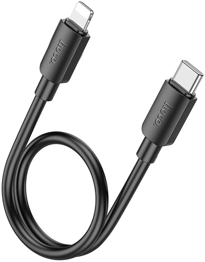 Hoco X96 20W Fast Charge PD USB-C naar Lightning Laadkabel 0.25M Zwart afbeelding 2
