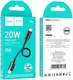 Hoco X96 20W Fast Charge PD USB-C naar Lightning Laadkabel 0.25M Zwart afbeelding 4
