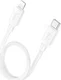 Hoco X96 20W Fast Charge PD USB-C naar Lightning Laadkabel 0.25M Wit afbeelding 3
