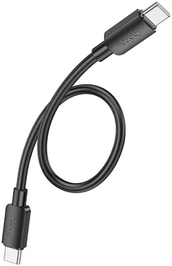 Hoco X96 60W Fast Charge PD USB-C naar USB-C Laadkabel 0.25M Zwart afbeelding 2