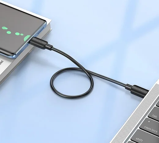 Hoco X96 60W Fast Charge PD USB-C naar USB-C Laadkabel 0.25M Zwart afbeelding 3