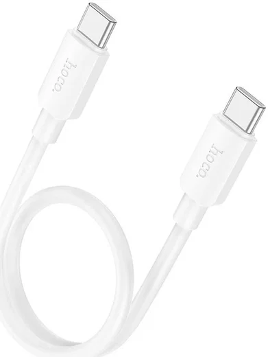 Hoco X96 60W Fast Charge PD USB-C naar USB-C Laadkabel 0.25M Wit afbeelding 1
