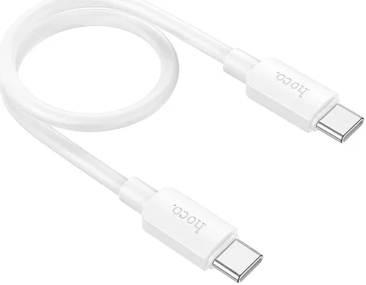 Hoco X96 60W Fast Charge PD USB-C naar USB-C Laadkabel 0.25M Wit afbeelding 2