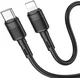 Hoco X83 20W Fast Charge PD USB-C naar Lightning Laadkabel 1M Zwart afbeelding 1