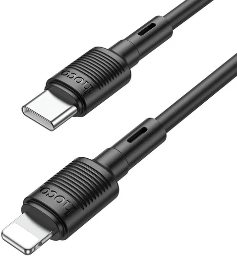 Hoco X83 20W Fast Charge PD USB-C naar Lightning Laadkabel 1M Zwart afbeelding 3