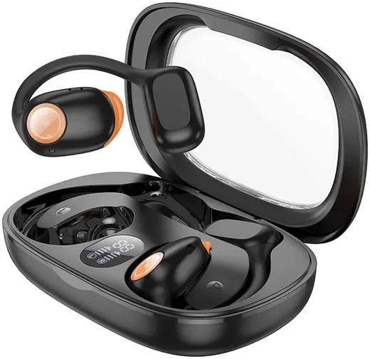 Hoco EA1 True Wireless Headset Draadloze Open-Ear Oordopjes Zwart afbeelding 1