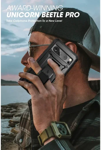SUPCASE UB Pro Google Pixel 8 Pro Hoesje Full Protect Kickstand Zwart afbeelding 3