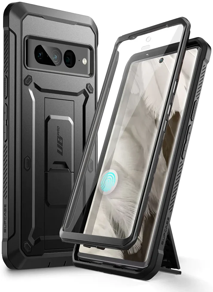 SUPCASE UB Pro Google Pixel 8 Hoesje Full Protect Kickstand Zwart afbeelding 2