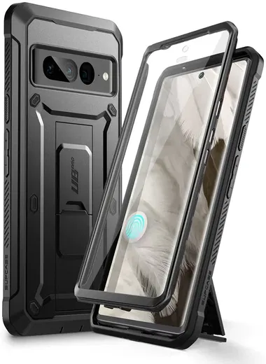 SUPCASE UB Pro Google Pixel 8 Hoesje Full Protect Kickstand Zwart afbeelding 2