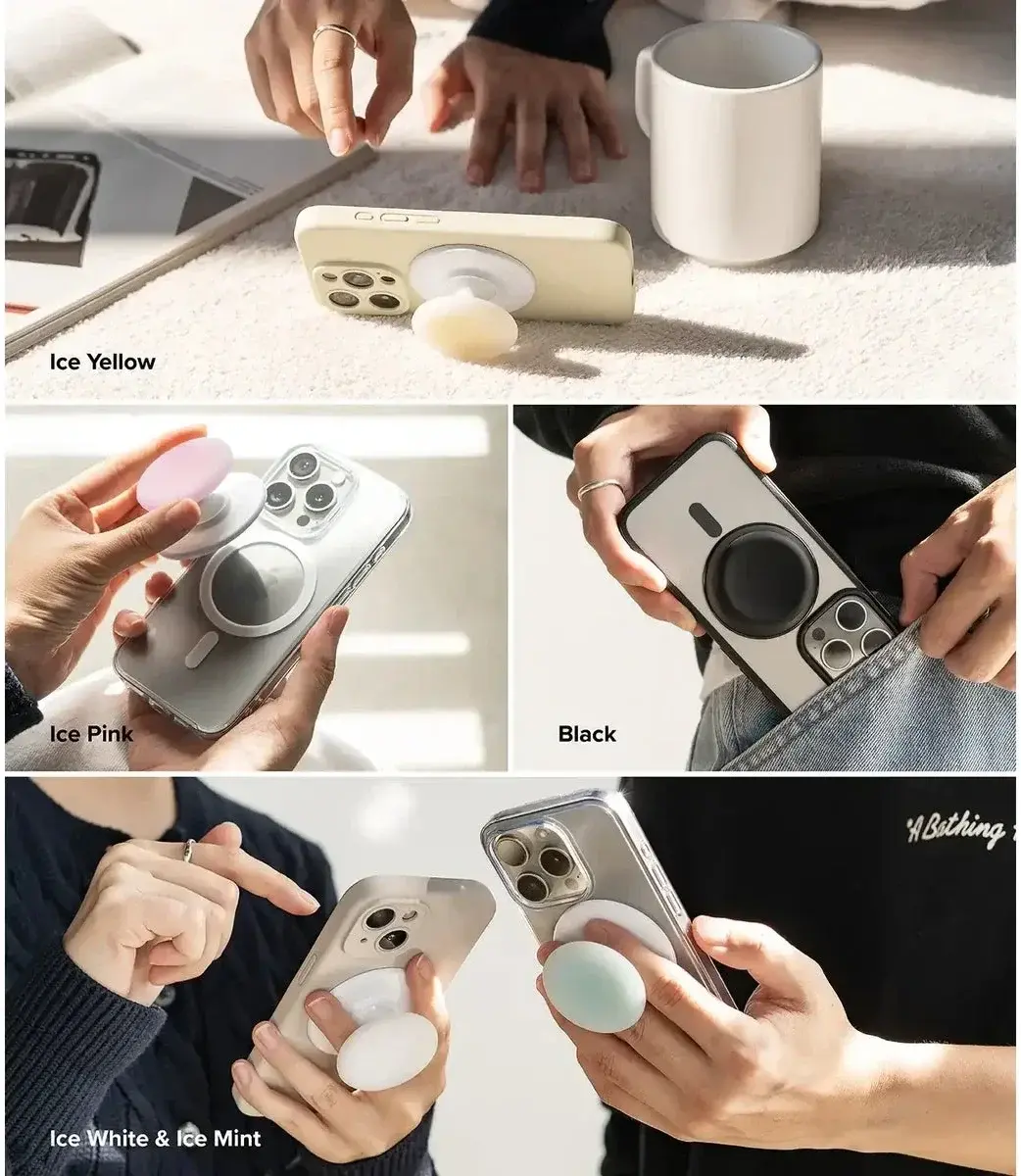 Ringke Tok MagSafe Popsocket Telefoon Greep en Standaard Mint afbeelding 12
