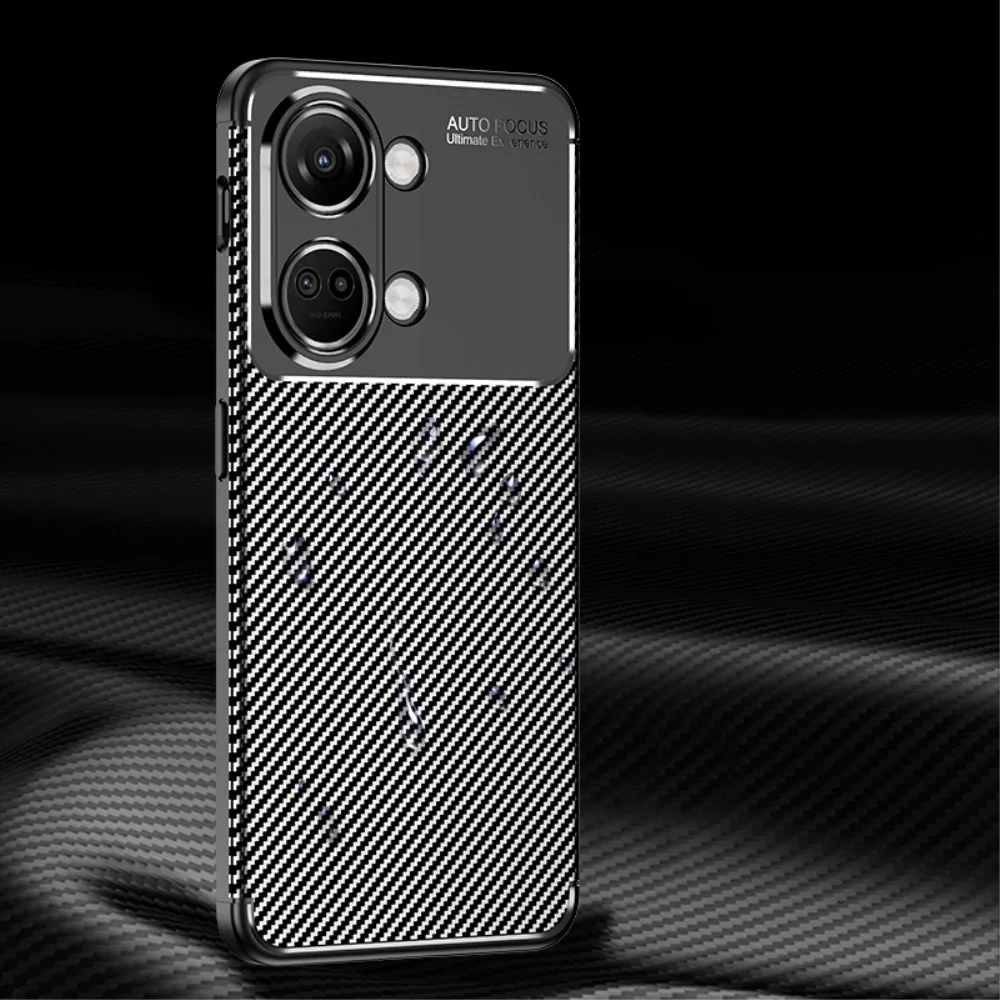 OnePlus Nord 3 Hoesje Siliconen Carbon TPU Back Cover Zwart afbeelding 9