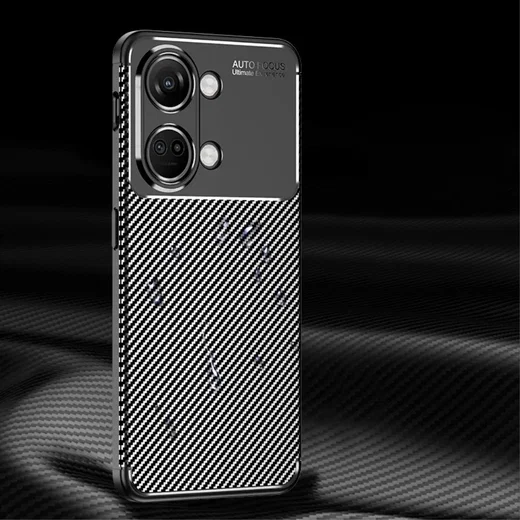 OnePlus Nord 3 Hoesje Siliconen Carbon TPU Back Cover Zwart afbeelding 9
