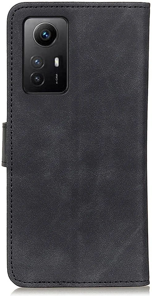 KHAZNEH Xiaomi Redmi Note 12S Hoesje Retro Wallet Book Case Zwart afbeelding 9