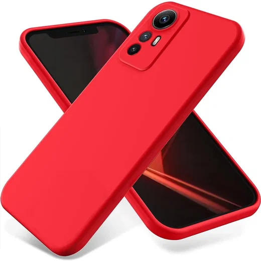 Xiaomi Redmi Note 12S Hoesje Siliconen Back Cover Rood afbeelding 1