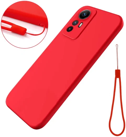 Xiaomi Redmi Note 12S Hoesje Siliconen Back Cover Rood afbeelding 4