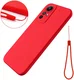 Xiaomi Redmi Note 12S Hoesje Siliconen Back Cover Rood afbeelding 4