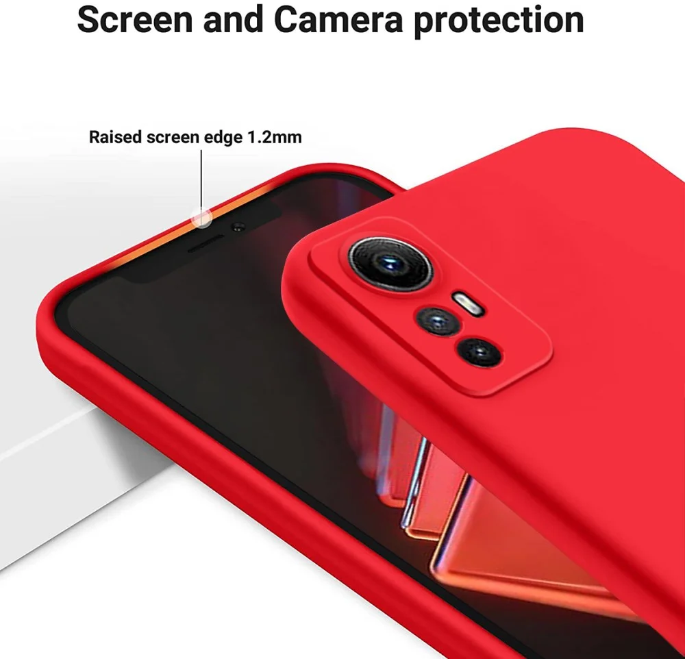 Xiaomi Redmi Note 12S Hoesje Siliconen Back Cover Rood afbeelding 6