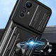 Xiaomi Redmi Note 12S Hoesje met Camera Slider en Kickstand Ring Zwart afbeelding 5