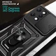 Xiaomi Redmi 12 Hoesje met Camera Slider en Kickstand Ring Zwart afbeelding 7