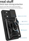 Xiaomi Redmi 12 Hoesje met Camera Slider en Kickstand Ring Zwart afbeelding 8