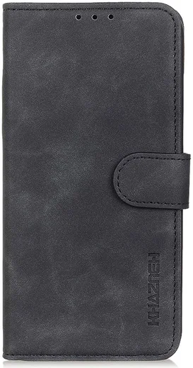 KHAZNEH Xiaomi Redmi 12 Hoesje Retro Wallet Book Case Zwart afbeelding 8