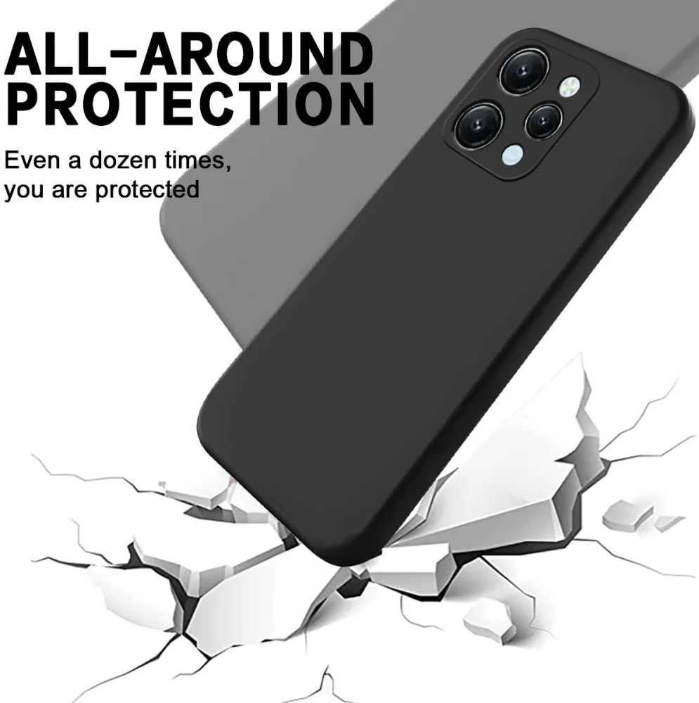 Xiaomi Redmi 12 Hoesje Siliconen Back Cover Zwart afbeelding 2