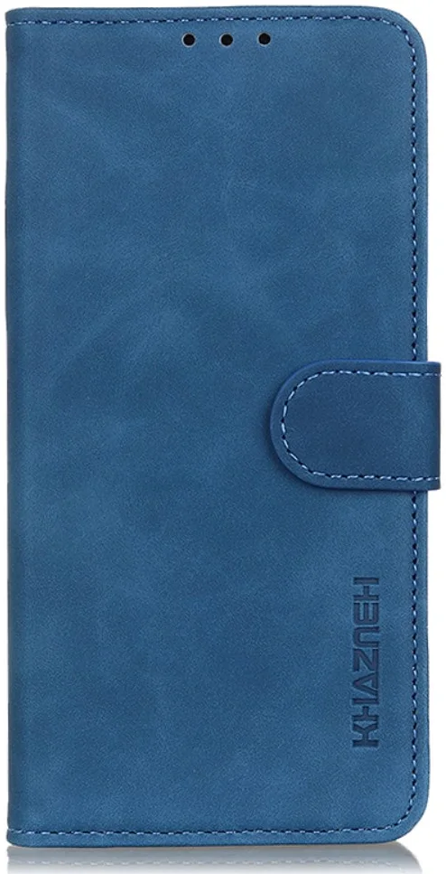 KHAZNEH Motorola Moto G14 Hoesje Retro Wallet Book Case Blauw afbeelding 6