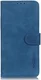 KHAZNEH Motorola Moto G14 Hoesje Retro Wallet Book Case Blauw afbeelding 6