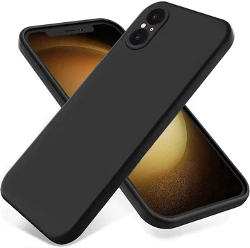 Sony Xperia 5 V Hoesje Siliconen Back Cover Zwart