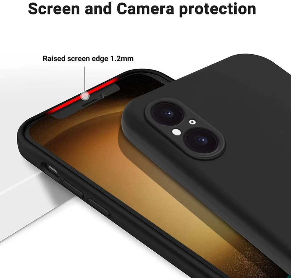 Sony Xperia 5 V Hoesje Siliconen Back Cover Zwart afbeelding 5
