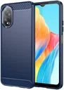 Oppo A18 / A38 Hoesje Geborsteld TPU Flexibele Back Cover Blauw